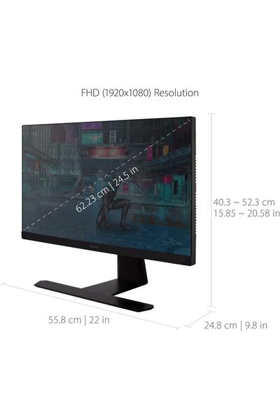 ViewSonic Elite XG251G 25-inch 1080p IPS Gaming Monitor with 360Hz, 1ms, GSYNC, NVIDIA Reflex, Displ