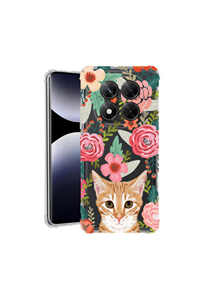 bestcase Carcasă spate antișoc pentru Xiaomi Redmi Note 14 Pro Plus, pisică ș...