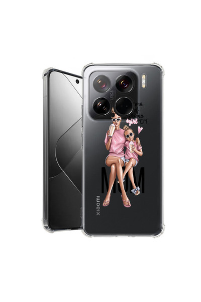 bestcase Αντικραδασμική θήκη πλάτης για Xiaomi 15, Κορίτσι Μαμά Μαμά του Δράμ...