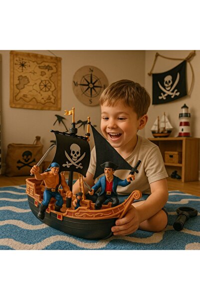NUNU Pirate & Treasure – Pirate Ship Play Set