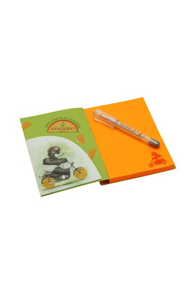 Santoro Fruity Scooty Panda pocket notebook