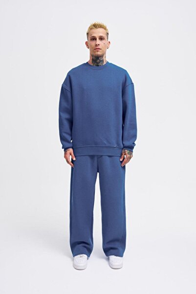 Machinist Мъжка суитшърт Oversize Basic Sabah Mavi