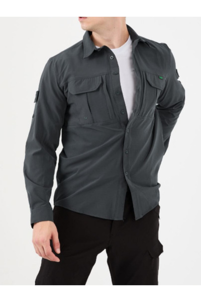 TRS YB GİYİM İSSİ OUTDOOR GÖMLEK LİKRALI GÖMLEK TAKTİK GÖMLEK KORUMA GÖMLEK YAZLIK