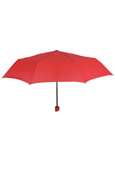 Perletti Mini folding rain umbrella, plain red