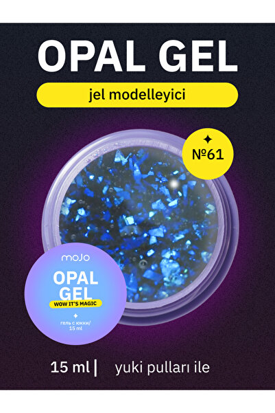 MOJO Tırnak Jeli OPAL Gel No.61 Tırnak Modelaj Jeli 15 ml