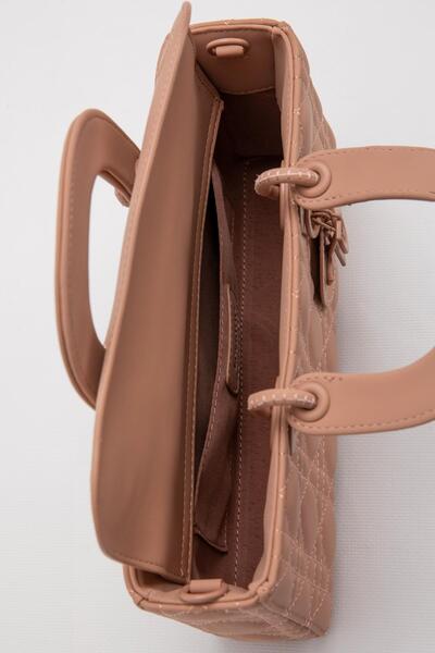 Levidor Pink Logo Accessory Chain Shoulder Bag