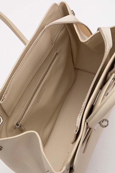 Levidor Geantă de umăr cu detaliu de accesoriu cu inel alb