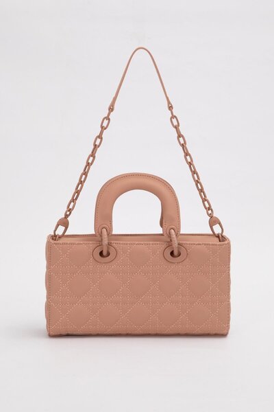 Levidor Pink Logo Accessory Chain Shoulder Bag