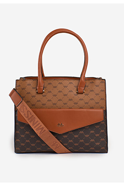 B T Shoes Hnedé kabelka do ruky Leusire O