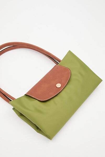 Levidor Green leather strap tote shoulder bag