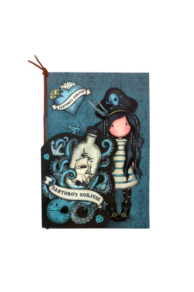 Santoro Set of 2 Gorjuss Black Pearl stitched notebooks