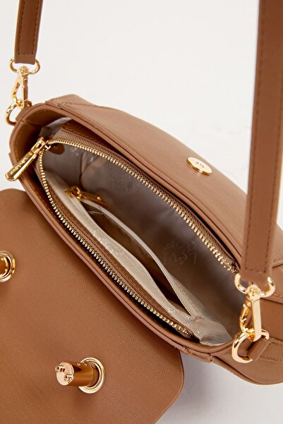 Levidor Mink Geometric Model Shoulder Bag