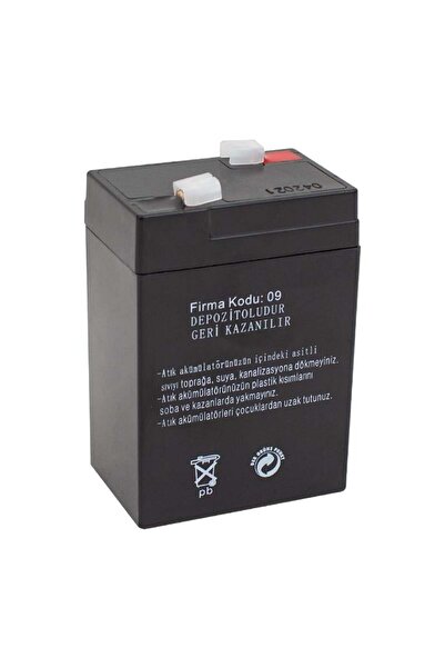 Genel Markalar 6 Volt 4 AH Işıldak Aküsü (70*48*101 Mm)
