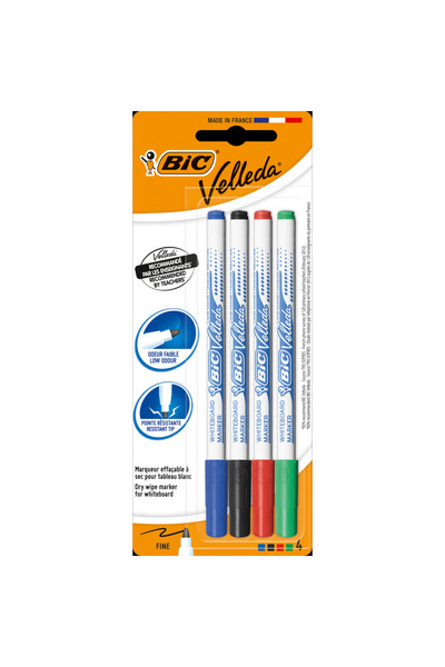 Bic Marker Velleda, set 4 bucati asortate