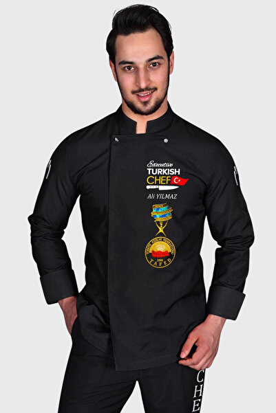 Üniformanya İsim Hediyeli Aşçı Ceketi Aşçı Ceketleri Şef Ceketi Aşçı Kıyafetl...