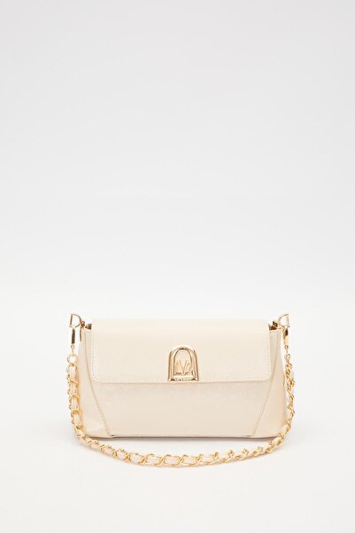 Levidor KREM RUGAN Logo Detay Omuz Çantası