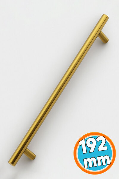 NZB Mobilya Kulp Mutfak Çekmece Dolap Dolabı Kapak Kulpları Kulbu Gold 192 mm...