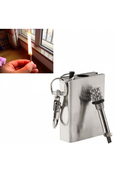 RiverWorld River World Metal Keychain with Match Model