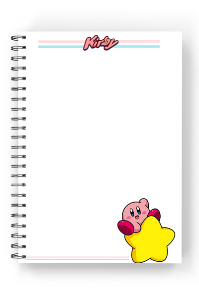 nihonwosekai 2 Pcs Kirby A5 Anime Spiral Notebook 50 Sheets