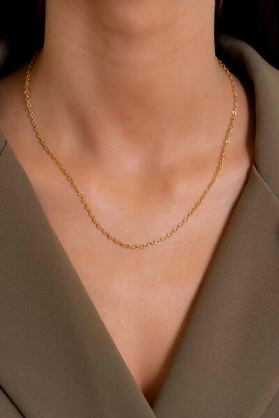 Bayar Gold 14 Ayar Altın Kalemli Zincir Kolye