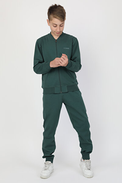 Fagis طقم بدلة رياضية للأولاد بياقة جامعية وجيوب