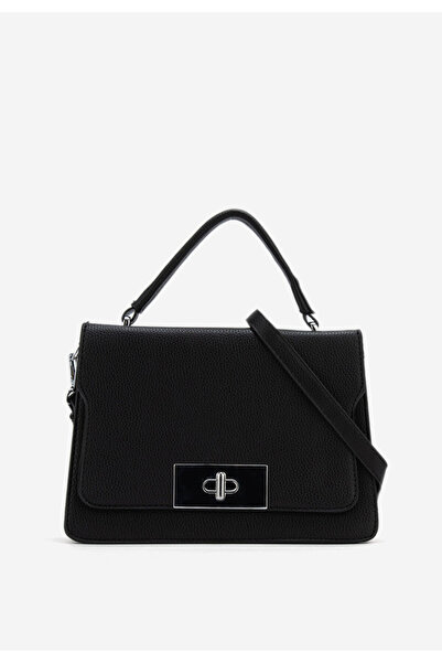 B T Shoes Černá rukojeť kabelky Casida