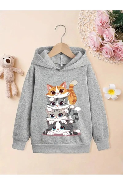 oneagılyazı Zimska dukseriцa sa kapuljačom, dečije maцiцeŠtampano