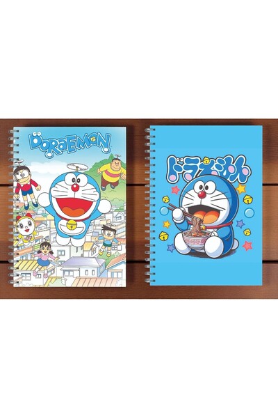 nihonwosekai 2 bucăți Doraemon A5 caiet anime cu spirală 50 coli