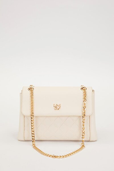 Levidor Krem Omuz Askılı Kadın El Çanta