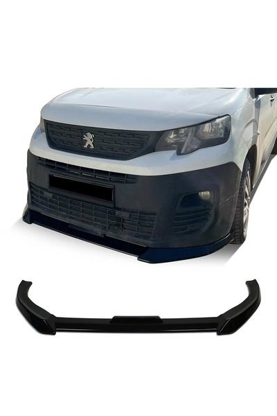 HasAkman Peugeot Rifter Ön Lip Ön Ek Parlak Siyah Plastik 2018-2024