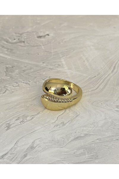 Studio Minibumu Curved Stone Detailed Ring