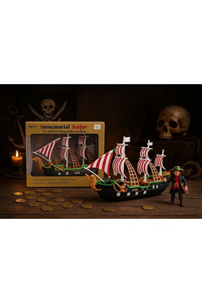 NUNU Pirate Ship Play Set Pirate Ship with White Flag