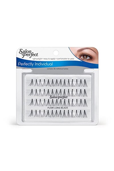 Salon Perfect False Eyelashes Clusters with Knot - Long - Black Individual Naturals - SALON PERFECT