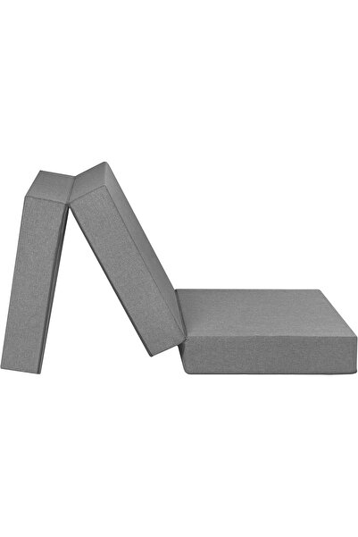 CEDA HOME Foldable mattress/sofa, CEDA HOME, 195x75x15 cm, Gray, soft-medium firmness, removable and washable