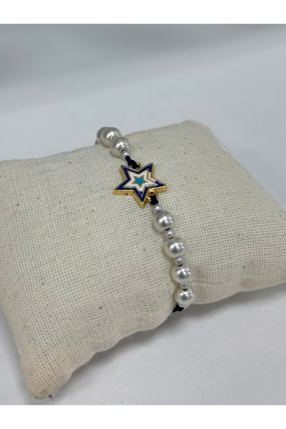 VLDORO D'Oro Navy Blue String Star Bracelet