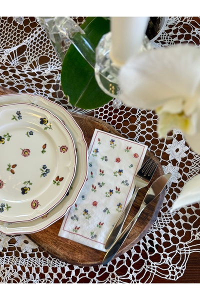 Antique Dream Petite Fleur Garson Katlama Sunum Peçetesi 16lı