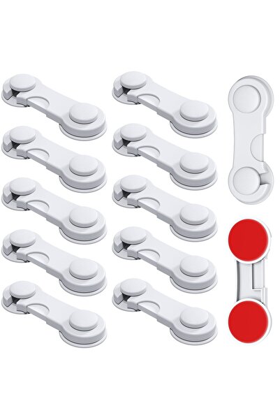 MunDeir Universal Safety Locks Set 12 Pieces, Child Protection for Cabinet Doors and Drawers, Cabine