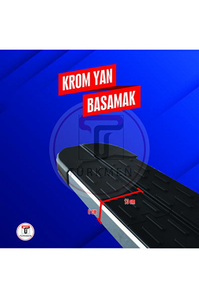 Türkmen Peugeot Rifter Yan Basamak Krom 203 Cm 2019 Üzeri
