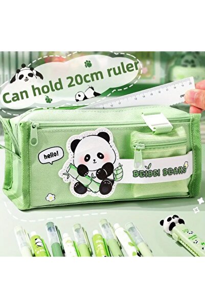 GlassySKY Suport pentru creion cu capacitate mare cu tematică panda