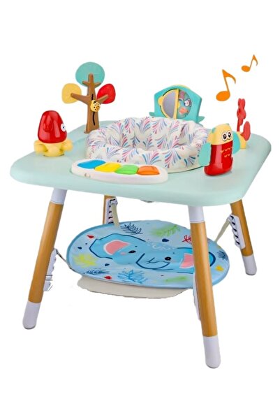 WePro Store Baby Jumper 4 in1, Activity Center, Adjustable Height, 360 Seat, Sounds, Lights, Blue