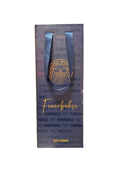 Fenerbahçe Çelik Termos 650 ML Beyaz Renk Bardaklı Lisanslı Orijinal Ürün Kutulu 587190