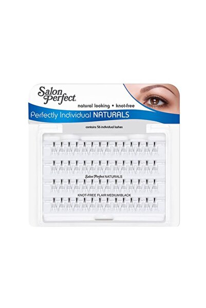 Salon Perfect False Eyelashes No-Knot Clusters - Medium - Black Individual Naturals