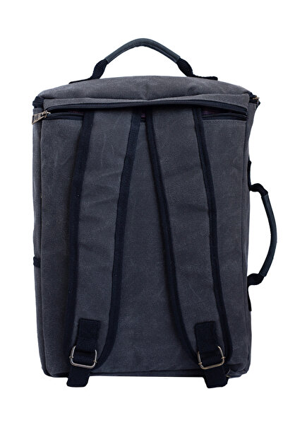 OLDSO Back and Shoulder Casual Travel Bag Waxed Canvas Waterproof with Leather Accessories