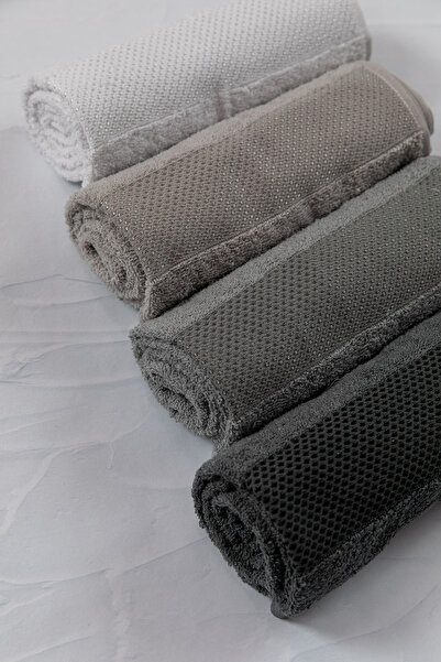 FAVORA Lena Darla 4-комплект рушників 50x85 см - антрацит