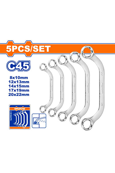 WADFOW 5-Piece Stamped Key Set (8–22mm) – WFR3405