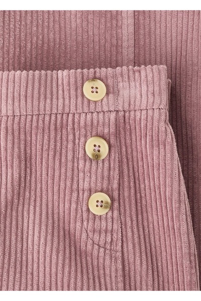 MANGO Kids Kadife pamuklu pantolon