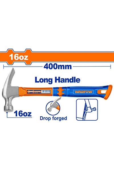 WADFOW شاكوش قلاعي فيبر رأس مستقيم 16 أونصة (450 جم) – WHM336L
