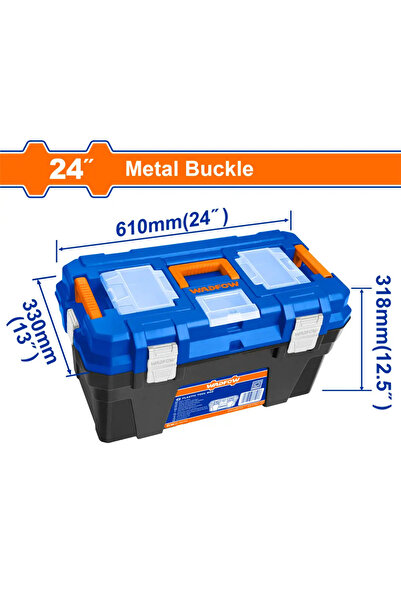 WADFOW صندوق عدة بلاستيك 24 بوصة – WTB3324