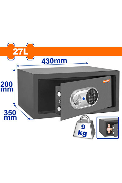 WADFOW خزنة نقود حديدية 27 لتر (20×43×35سم) WEB1535