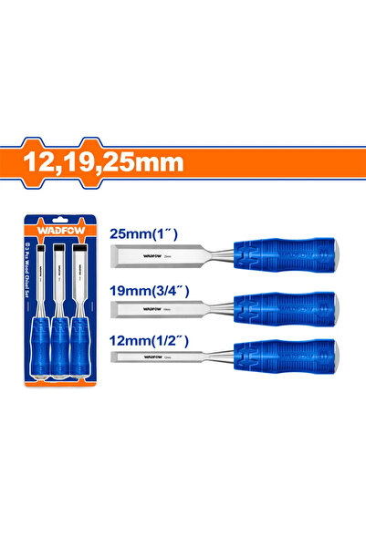 WADFOW طقم أزاميل خشب بلاستيك 3 قطع – WWC2203